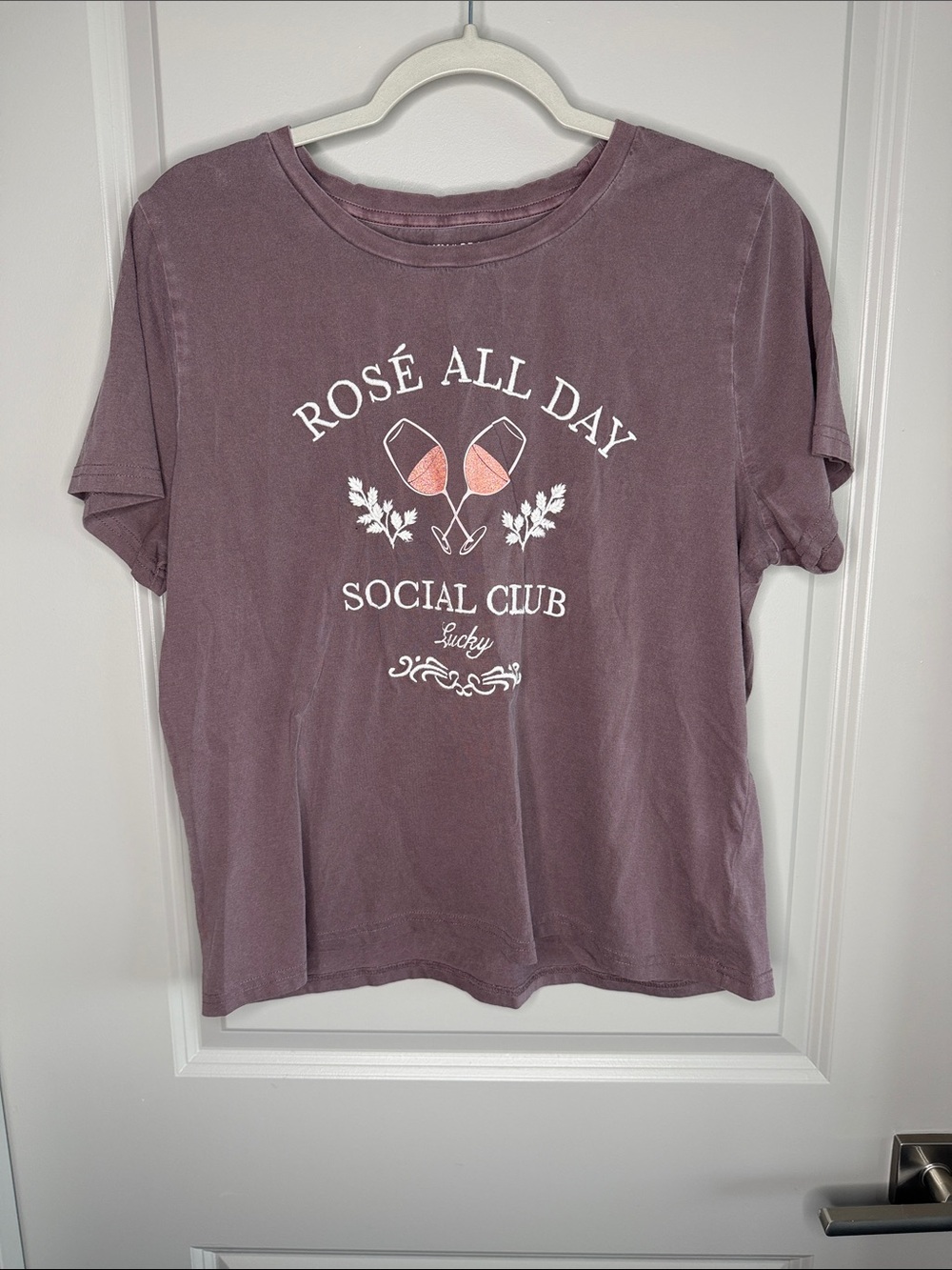 Lucky Brand Mauve Graphic Tee